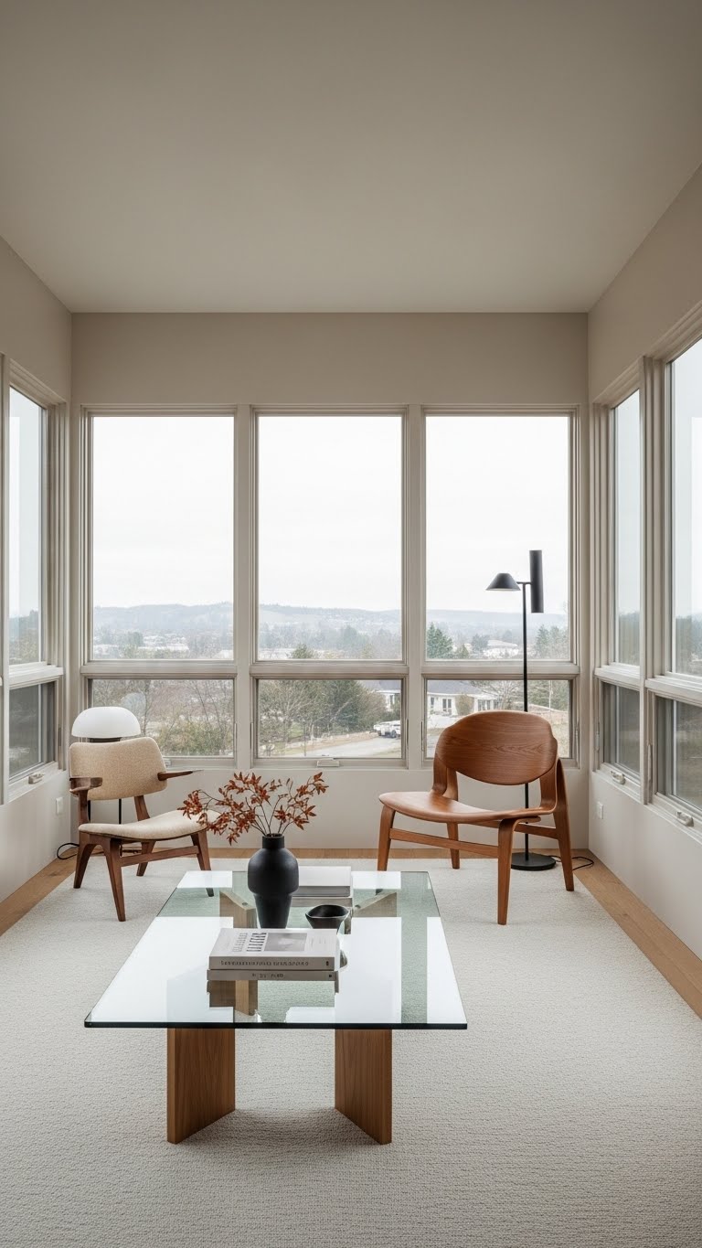 18. Modern Minimalism: Less is More in Sunroom Design