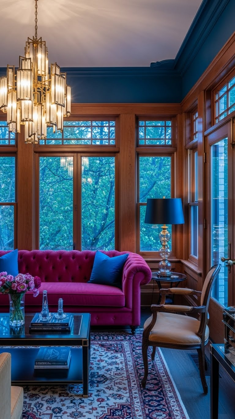 21. Art Deco Revival: Glamour in the Sunroom