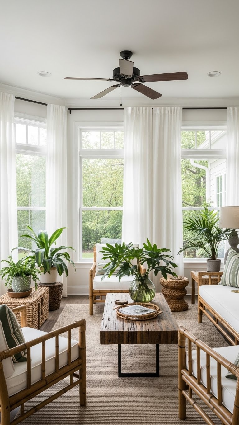 25. Zen Retreat: Creating a Serene Sunroom Sanctuary
